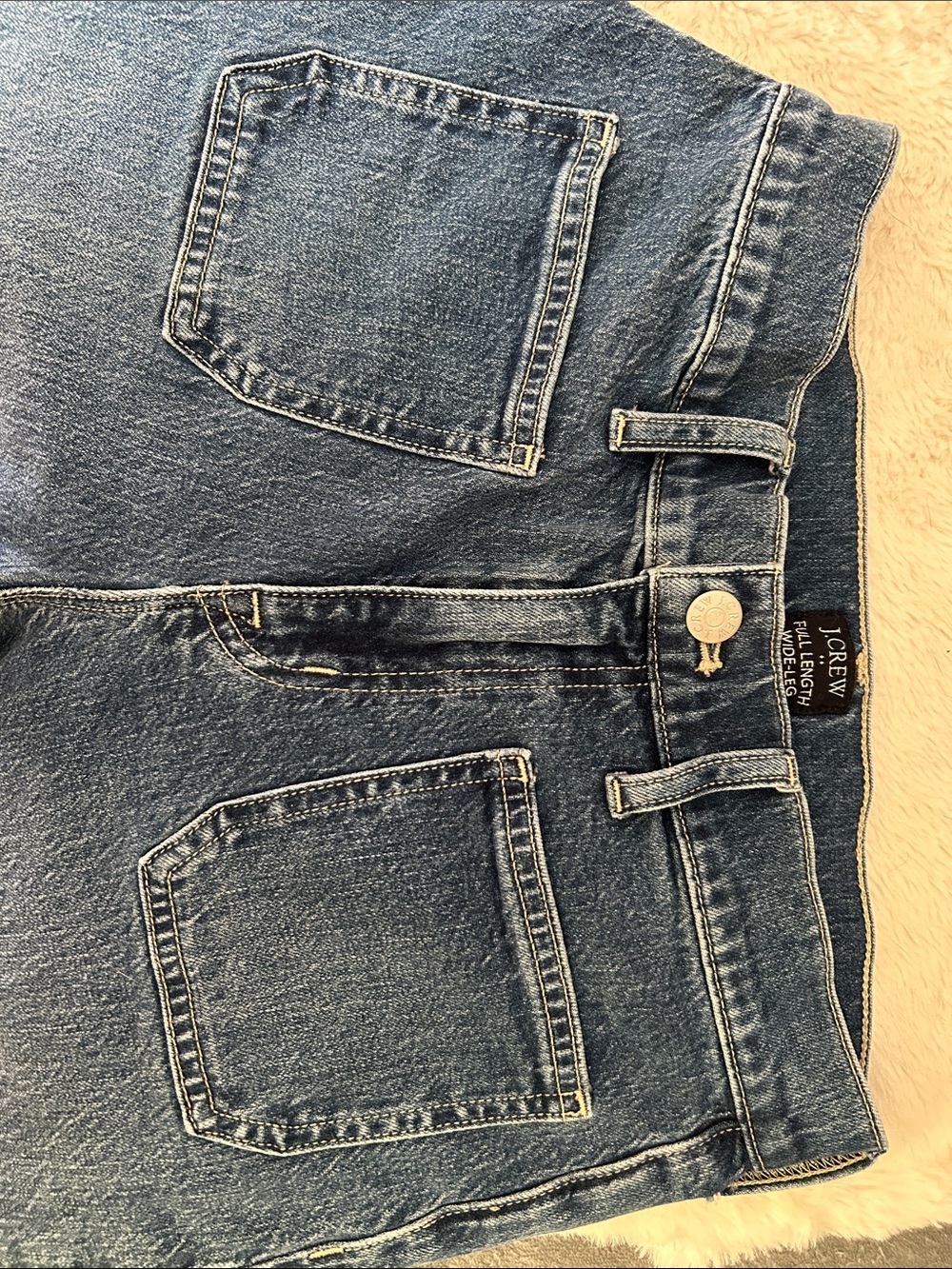 J. CREW • Full Length Wide Leg High-Rise Wide Leg Denim Jeans - Picture 5 of 12